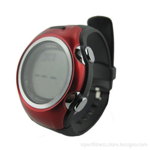 Waterproof heart rate monitor watch with chest belt
